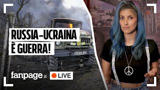 La Russia di Putin bombarda l’Ucraina è iniziata la guerra le ultime news in diretta [upl. by Zebaj]