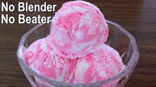 No Beater amp Blender Vanilla Ice Cream Recipe  Easy Homemade Ice Cream Recipe [upl. by Parette]