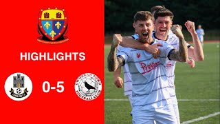 Caerleon 05 Cwmbrân Town  Gwent FA Senior cup  Quarter final highlights [upl. by Ube]