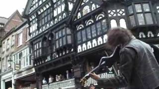 Awesome Electric Violin  Ed Busking Chester [upl. by Matthias93]