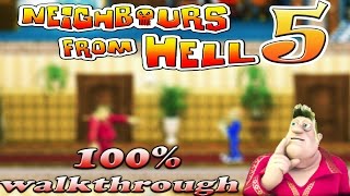 Neighbours From Hell 5  ALL Seasons 100 walkthrough [upl. by Yelsa412]