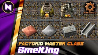 Simple Tileable EARLY SMELTING Designs  Factorio 018 TutorialGuideHowto [upl. by Nedrah]