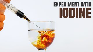 EXPERIMENT WITH IODINE  Iodine Chemical Reaction [upl. by Helen]