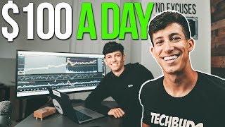 HOW TO MAKE 100 A DAY AS A BEGINNER INVESTOR [upl. by Nosreffej]