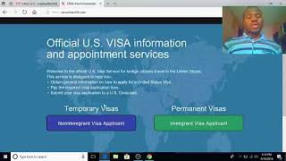 TUTO  COMMENT PRENDRE RENDEZ VOUS A LAMBASSADE DES USA POUR OBTENIR UN VISA [upl. by Palmore]