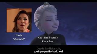 Frozen Let It Go 25 Languages Video  Lyrics On Screen [upl. by Imuy]