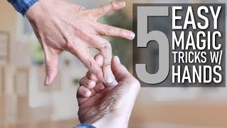 Learn 5 Easy Magic Tricks With Your Hands  Easy Magic Tricks Hands [upl. by Lorusso]