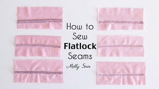 Learn to Sew a Flatlock Stitch [upl. by Noxin]