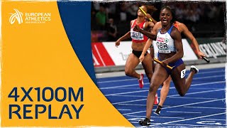 Womens 4x100m Relay Final  Berlin 2018 [upl. by Eelyek]