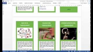 CÓMO HACER UN TRÍPTICO EN WORD [upl. by Ahseinad]
