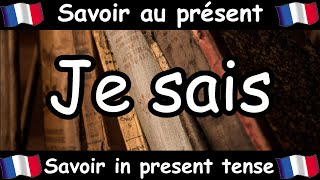 SAVOIR To Know Conjugation Song  Present Tense  French Conjugation  Le Verbe SAVOIR [upl. by Jehiel427]