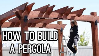 How to Build a Pergola with Arch Detail [upl. by Enicnarf522]