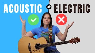 PROS amp CONS  Acoustic VS Electric Guitar For Beginners [upl. by Yim446]