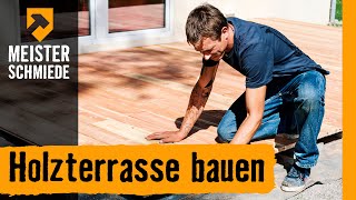 Holzterrasse bauen  HORNBACH Meisterschmiede [upl. by Sukul]