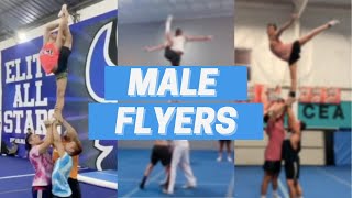 Amazing male cheerleading flyers Compilation [upl. by Aiynot]