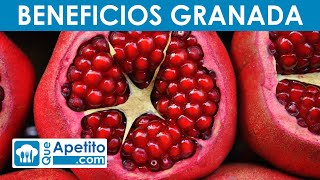 8 Propiedades y Beneficios de la Granada  QueApetito [upl. by Nonnaer561]